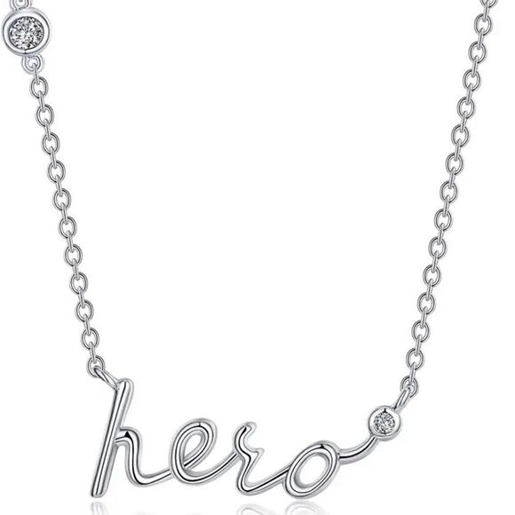 HERO SIMULATED Diamond Necklace - Picture 1 of 2